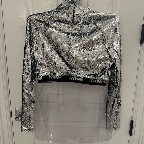 Sequin silver ivy park crop top - Picture 2 of 7